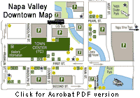 Downtown Napa Valley Area Map